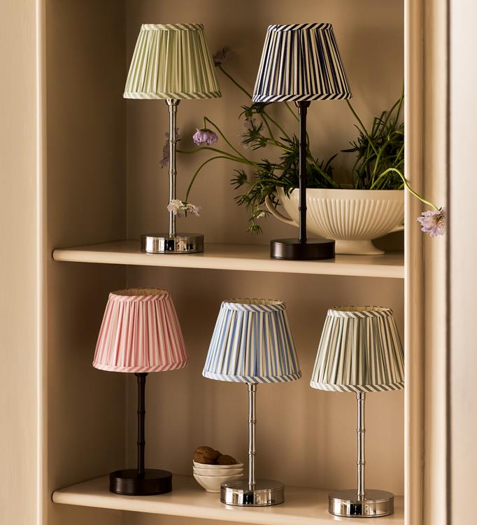 Empire Lampshade Pink Stripe 16cm
