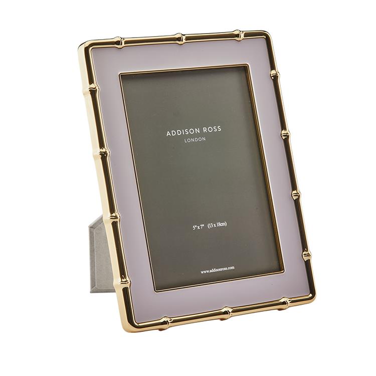Pale Pink & Gold Bamboo Photo Frame