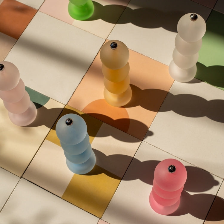 Clear Frosty Bobbin Salt or Pepper Mill