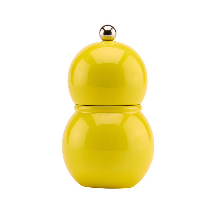 Yellow Lacquer Chubbie Salt & Pepper Mill