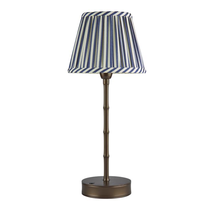 Bamboo Rechargeable Lamp Base Bronze 30cm