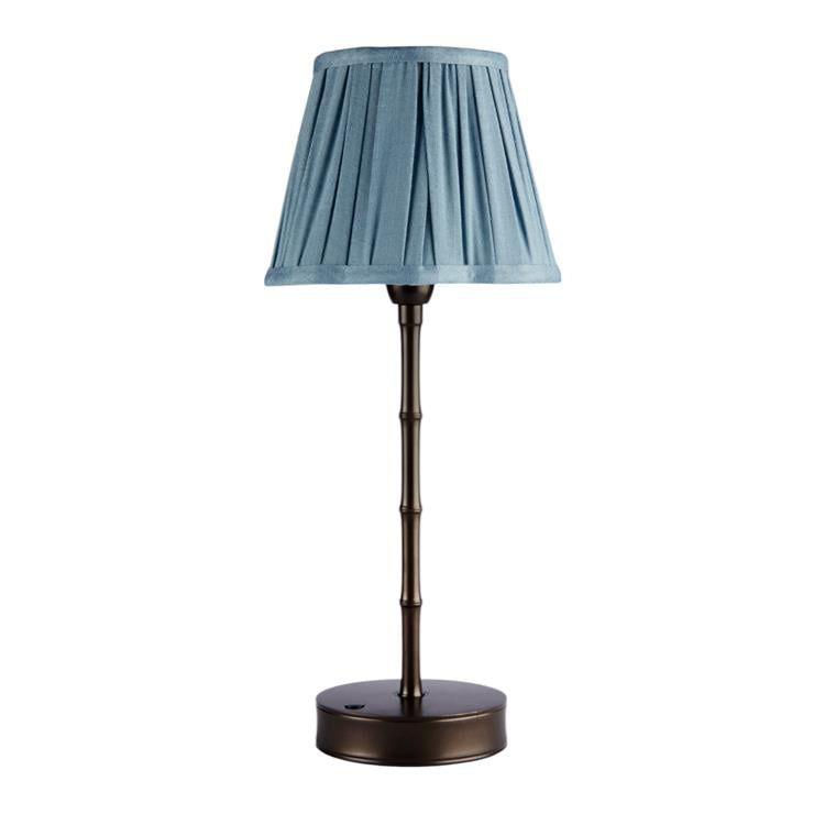 Bamboo Rechargeable Lamp Base Bronze 30cm