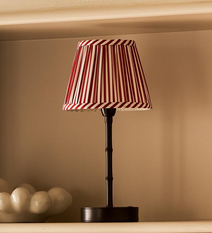 Empire Lampshade Red Stripe 16cm