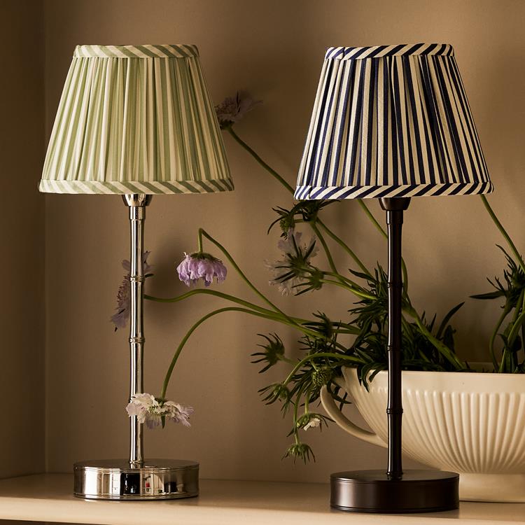 Empire Lampshade Navy Stripe 16cm