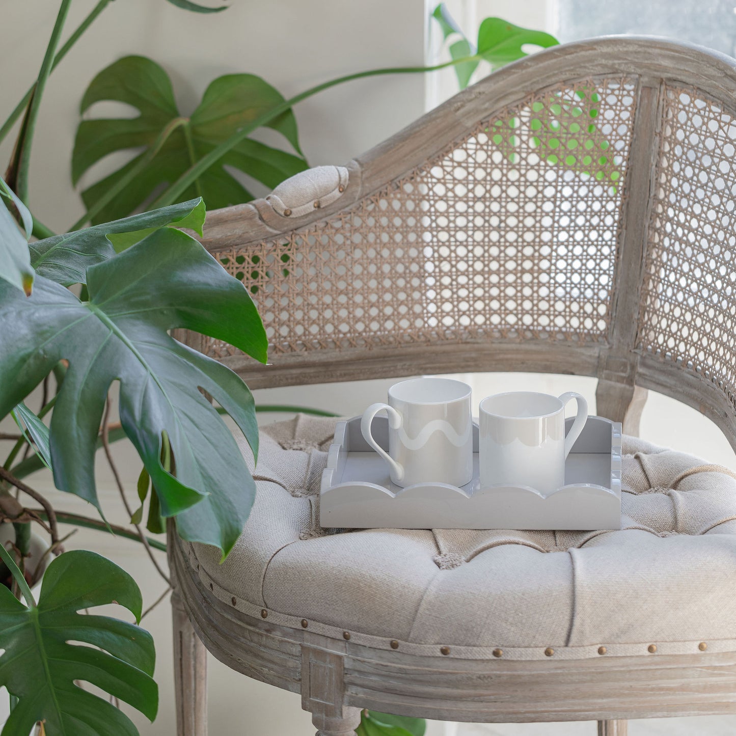 Cappuccino Squiggle Bone China Mug