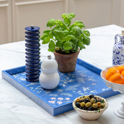 Blue Medium Chinoiserie Tray Blue