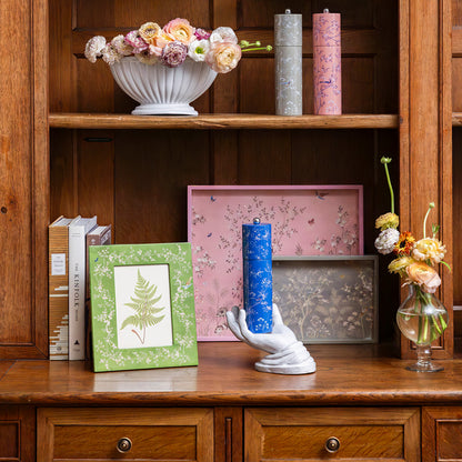 Small Chinoiserie Tray Grey