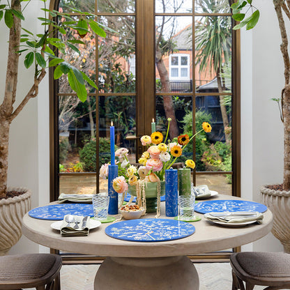 Chinoiserie Candlestick Blue