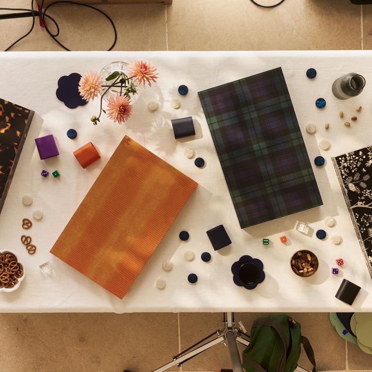 Lacquer Backgammon Set Tartan