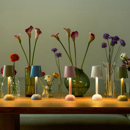 Scallop LED Lamp Periwinkle 28cm