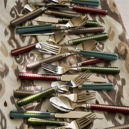 Khaki & Sage Bobbin Cutlery - 16-Piece Set