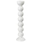 Extra Tall White Bobbin Candlestick - 33cm