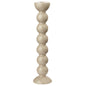 Extra Tall Cappuccino Bobbin Candlestick - 33cm