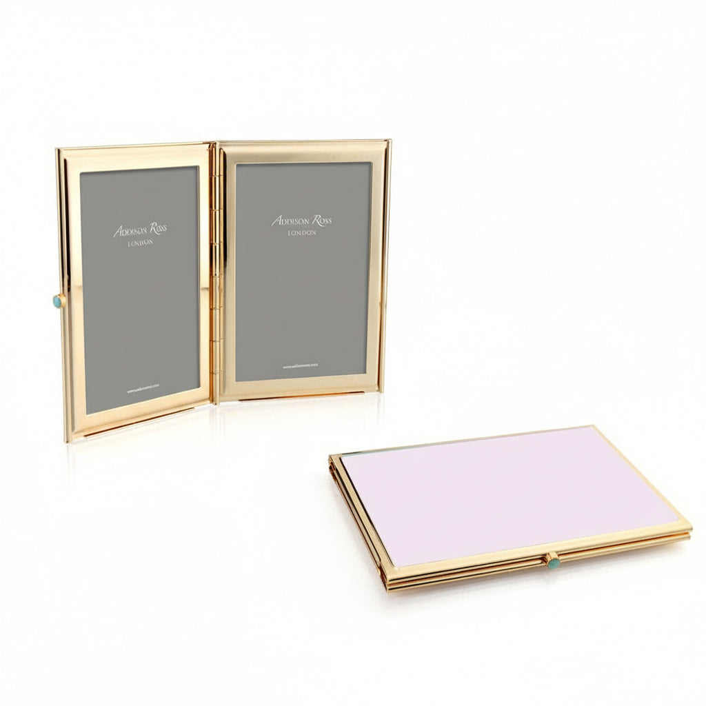 Pastel Pink & Gold Travel Frame