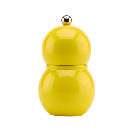 Yellow Lacquer Chubbie Salt & Pepper Mill