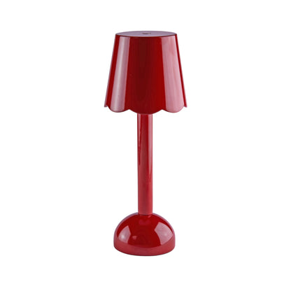Scallop LED Lamp Burgundy 28cm