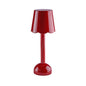 Scallop LED Lamp Burgundy 28cm