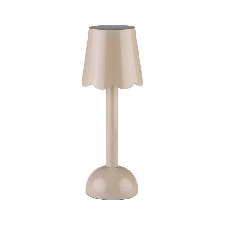 Scallop LED Lamp Cappuccino 28cm