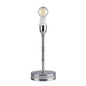 Bamboo Rechargeable Lamp Base Silver 25cm