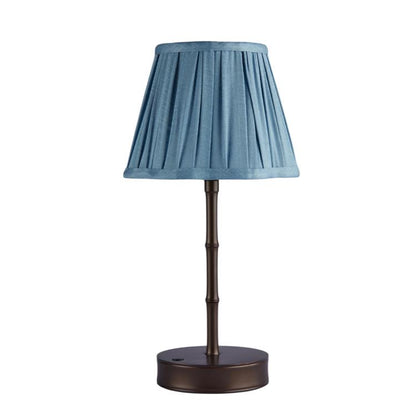 Bamboo Rechargeable Lamp Base Bronze 25cm
