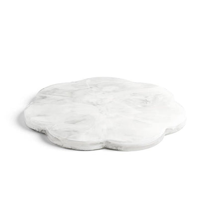 Scallop Resin Board White