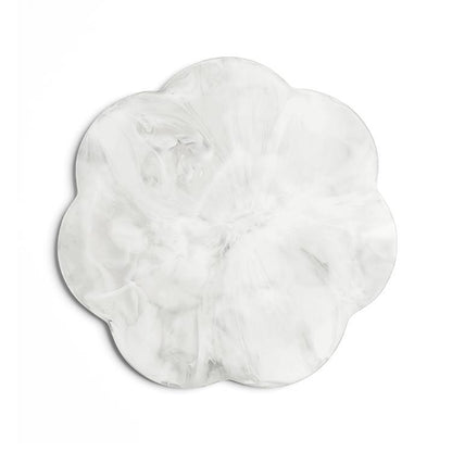 Scallop Resin Board White