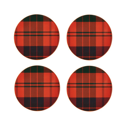 Ross Tartan Coasters- Set of 4