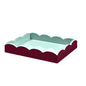 Two-Tone Scallop Tray Cherry & Eau de Nil 28 x 20cm Lacquer
