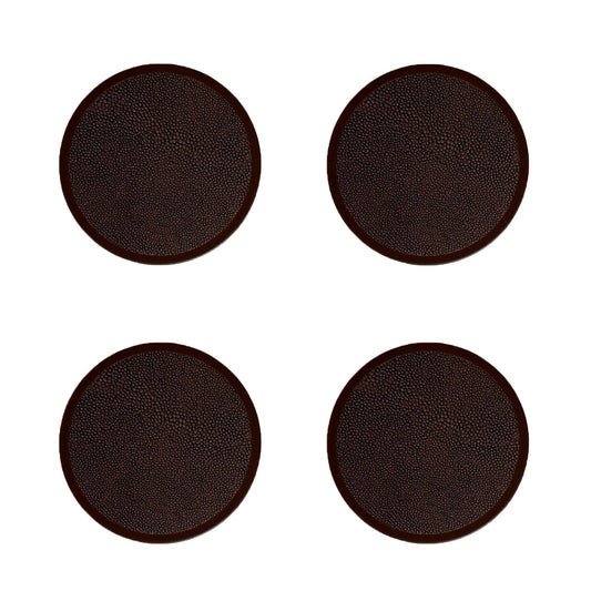Anthracite Coasters - Set of 4