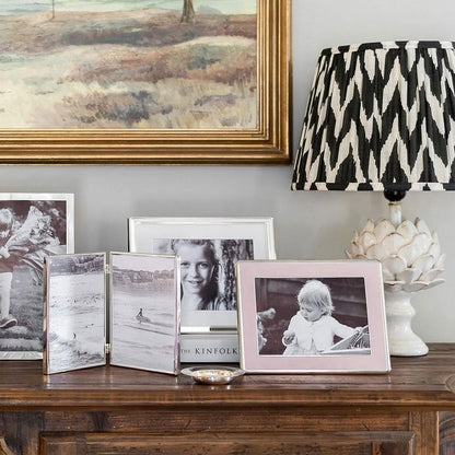 Fine Edged Silver Double Photo Frame