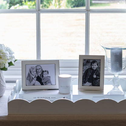 White Snake & Silver Frame