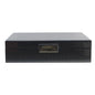 Large Carbon Fibre Lacquer Box with Silver