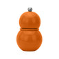 Orange Lacquer Chubby Salt & Pepper Mill