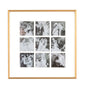 Single Aperture Brushed Gold Wall Hanging Frame