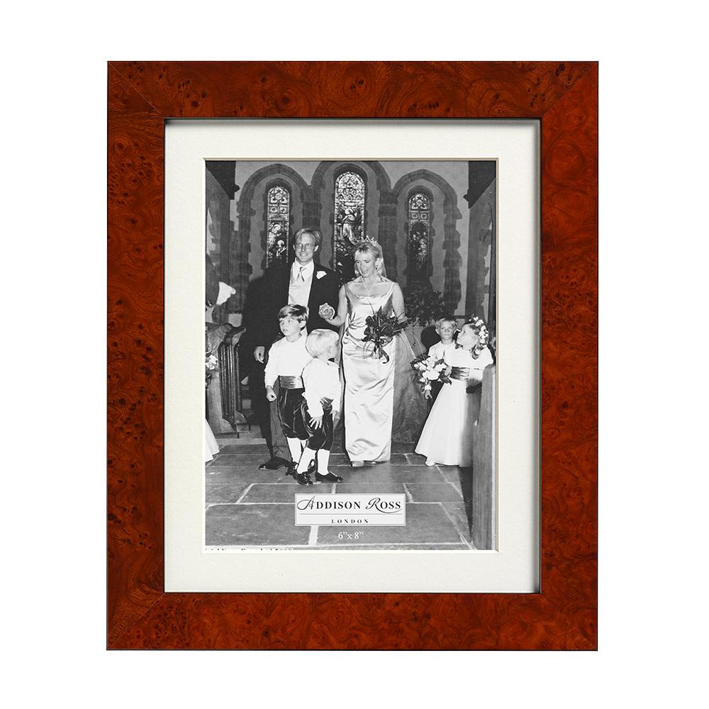 Walnut Poplar Photo Frame with Mount - Wood Frames - Addison Ross