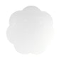 White Large Scallop Lacquer Placemats – Set of 4
